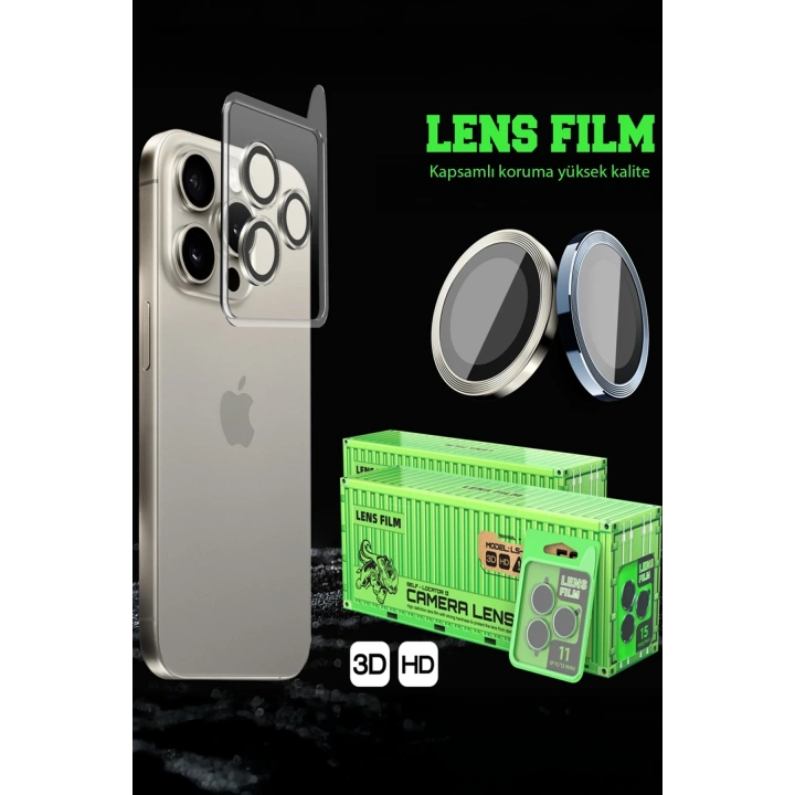 BFS  Apple iPhone 17 Air Raze Metal Kamera Lens - Mavi