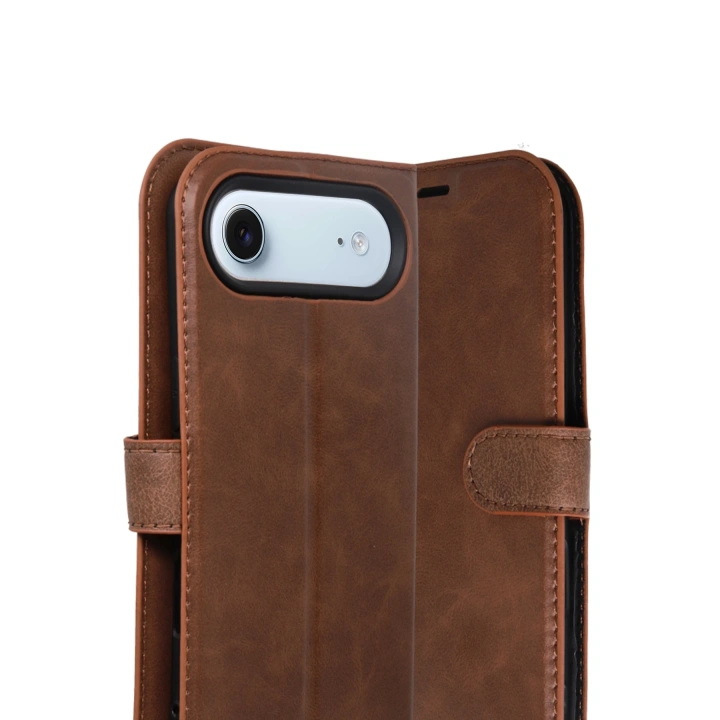 BFS  Apple iPhone 17 Air Trend S Plus Kapaklı Kılıf - Taba