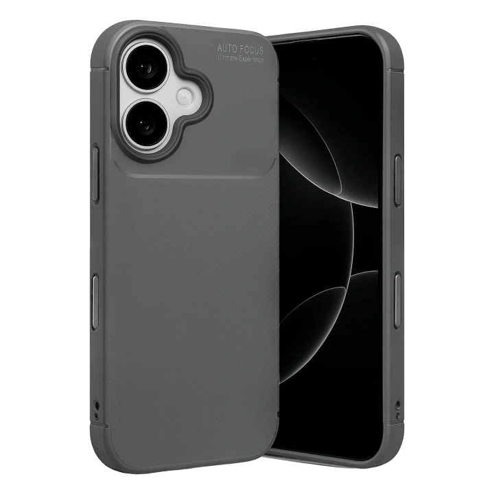 BFS  Apple iPhone 17 Auto Focus Karbon Kapak - Gri