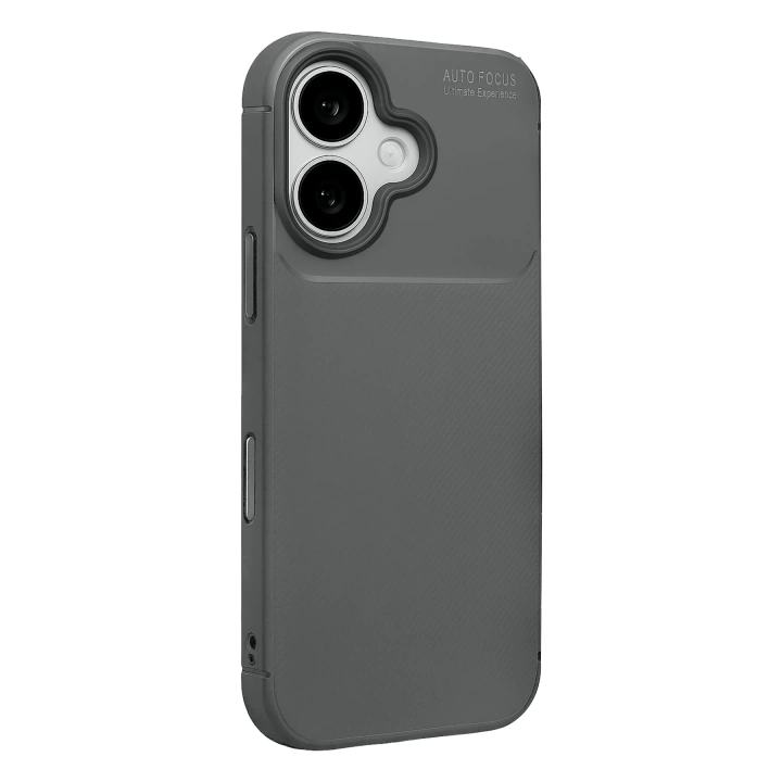 BFS  Apple iPhone 17 Auto Focus Karbon Kapak - Gri