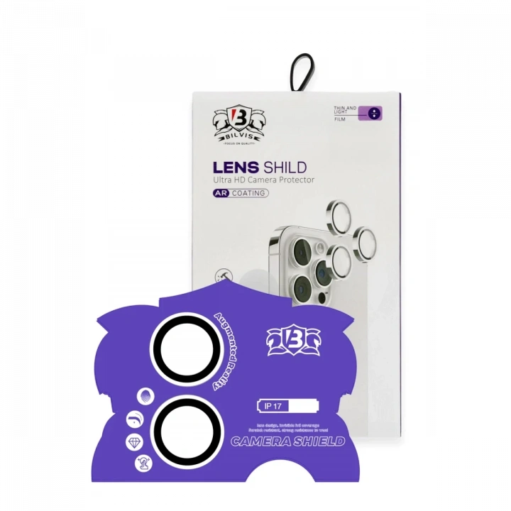 BFS  Apple iPhone 17 Bilvis Titan Kamera Lens - Gümüş