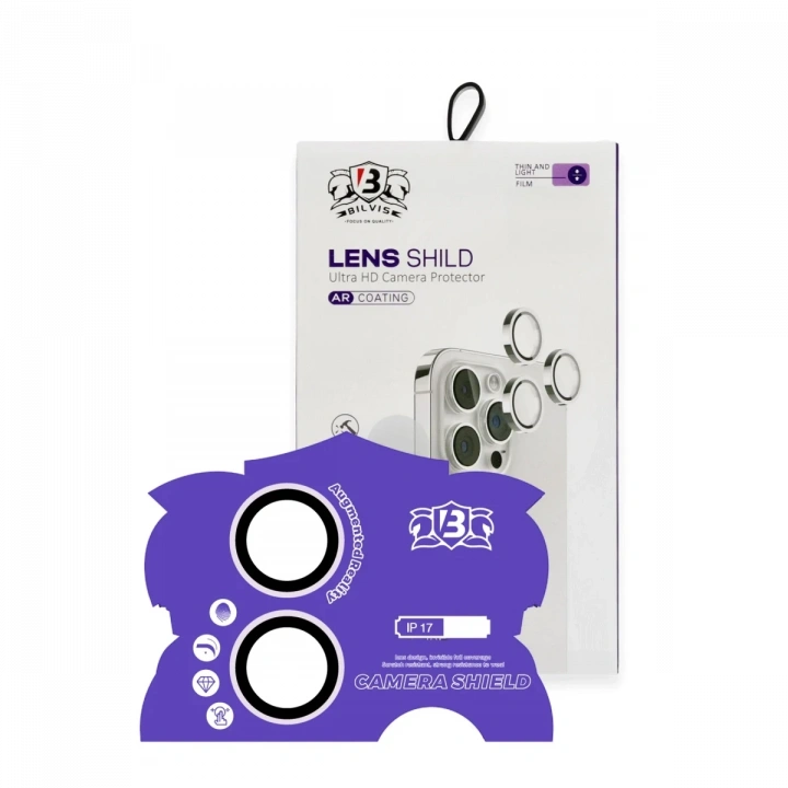 BFS  Apple iPhone 17 Bilvis Titan Kamera Lens - Lila
