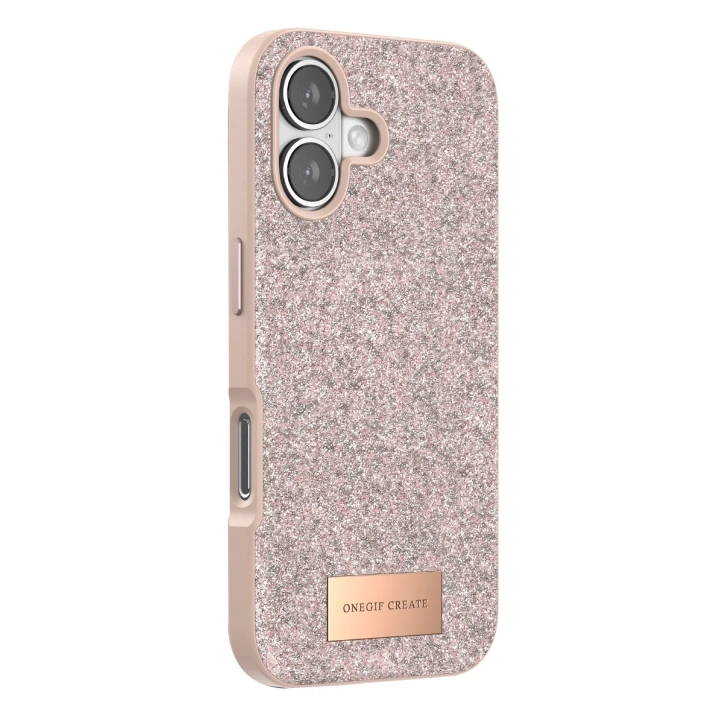 BFS  Apple iPhone 17 Bright Simli Kapak - Pembe