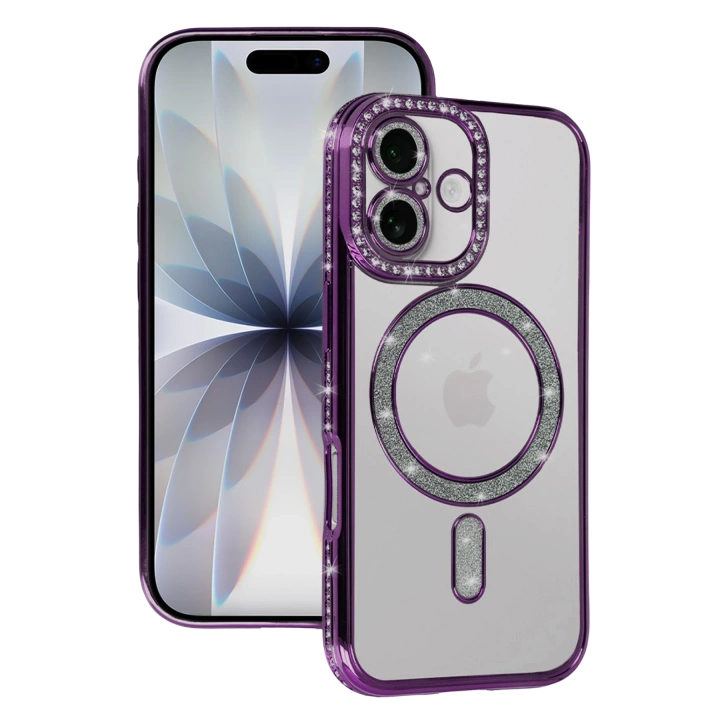 BFS  Apple iPhone 17 Joke Simli Magneticsafe Kılıf - Derin Mor