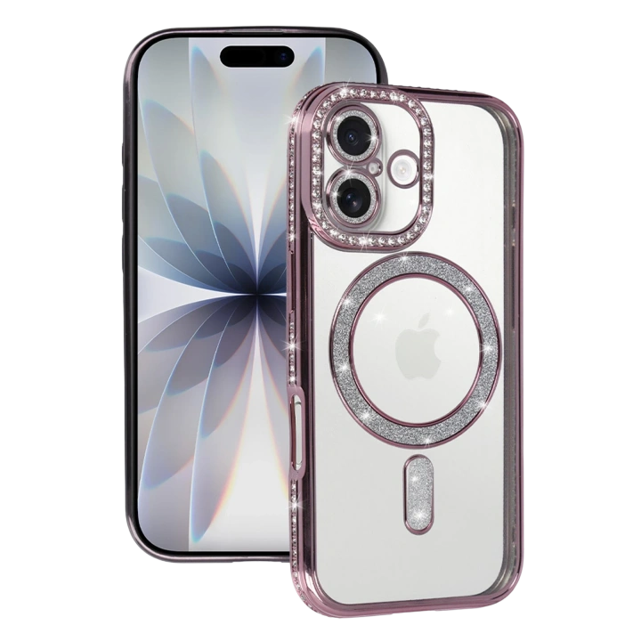 BFS  Apple iPhone 17 Joke Simli Magneticsafe Kılıf - Pembe