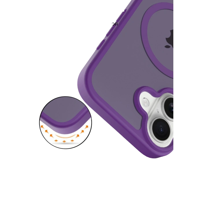 BFS  Apple iPhone 17 Jota Magsafe Kapak - Derin Mor