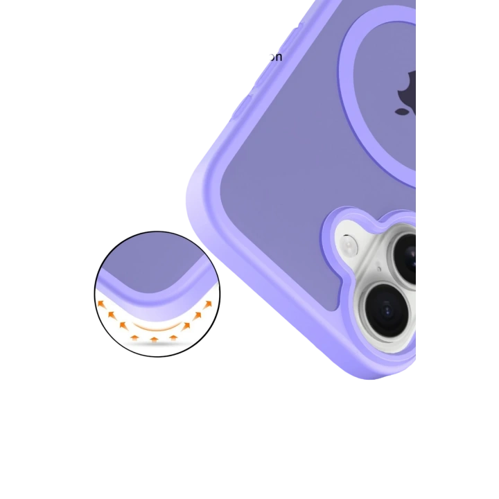 BFS  Apple iPhone 17 Jota Magsafe Kapak - Lila