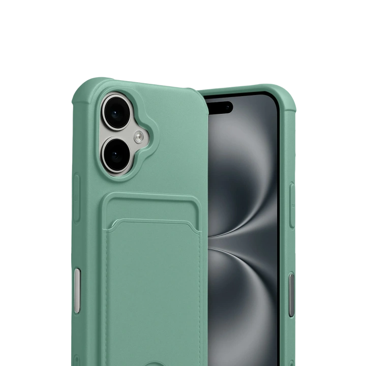 BFS  Apple iPhone 17 Kelvin Kartvizitli Silikon - Açık Yeşil