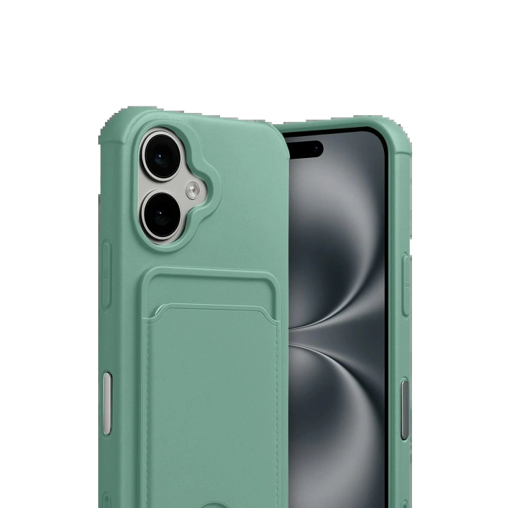 BFS Apple iPhone 17 Kelvin Kartvizitli Silikon - Açık Yeşil