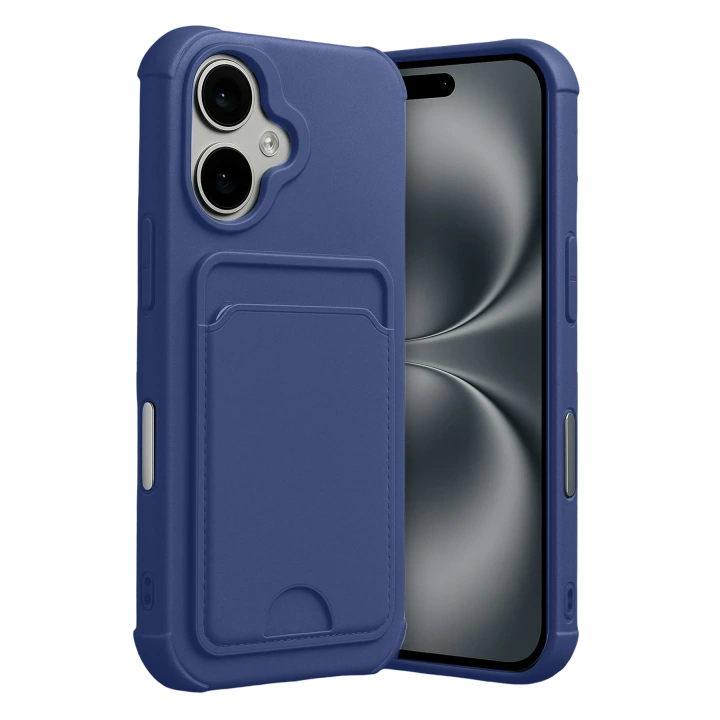 BFS  Apple iPhone 17 Kelvin Kartvizitli Silikon - Lacivert