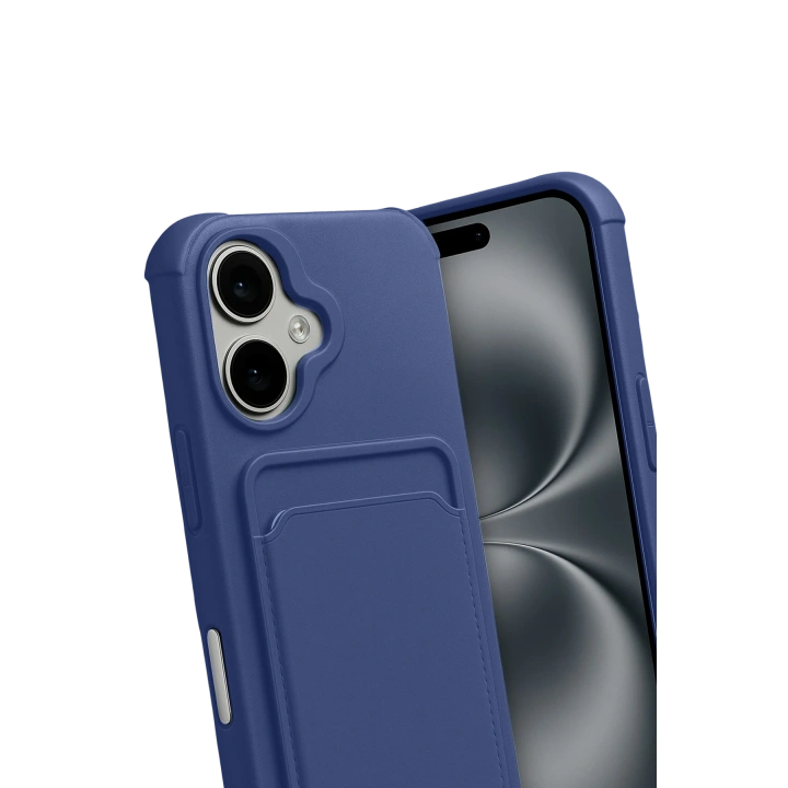 BFS  Apple iPhone 17 Kelvin Kartvizitli Silikon - Lacivert