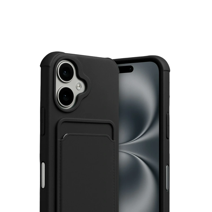 BFS  Apple iPhone 17 Kelvin Kartvizitli Silikon - Siyah