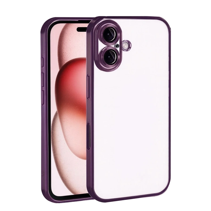 BFS  Apple iPhone 17  Lensli Silikon - Açık Mor