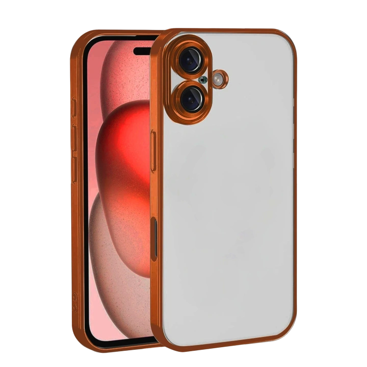 BFS  Apple iPhone 17  Lensli Silikon - Turuncu