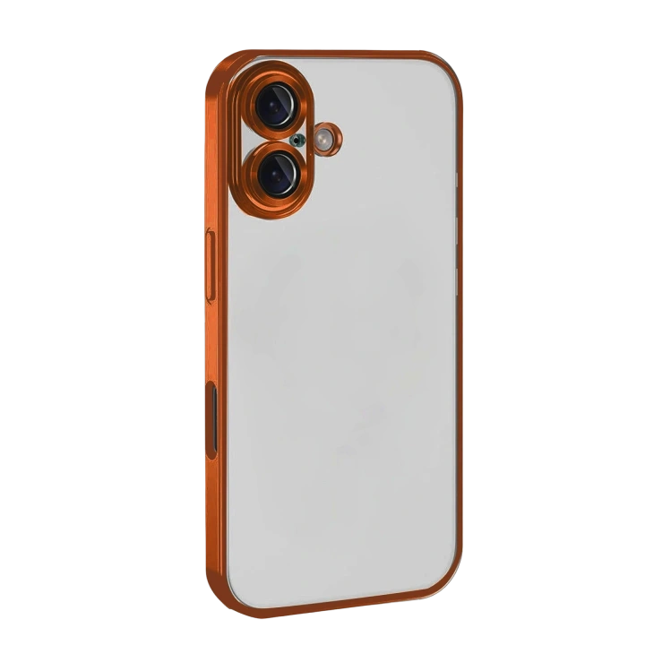 BFS  Apple iPhone 17  Lensli Silikon - Turuncu