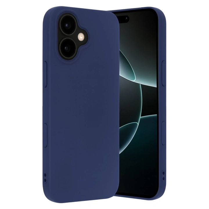 BFS  Apple iPhone 17 Nano içi Kadife Silikon - Lacivert