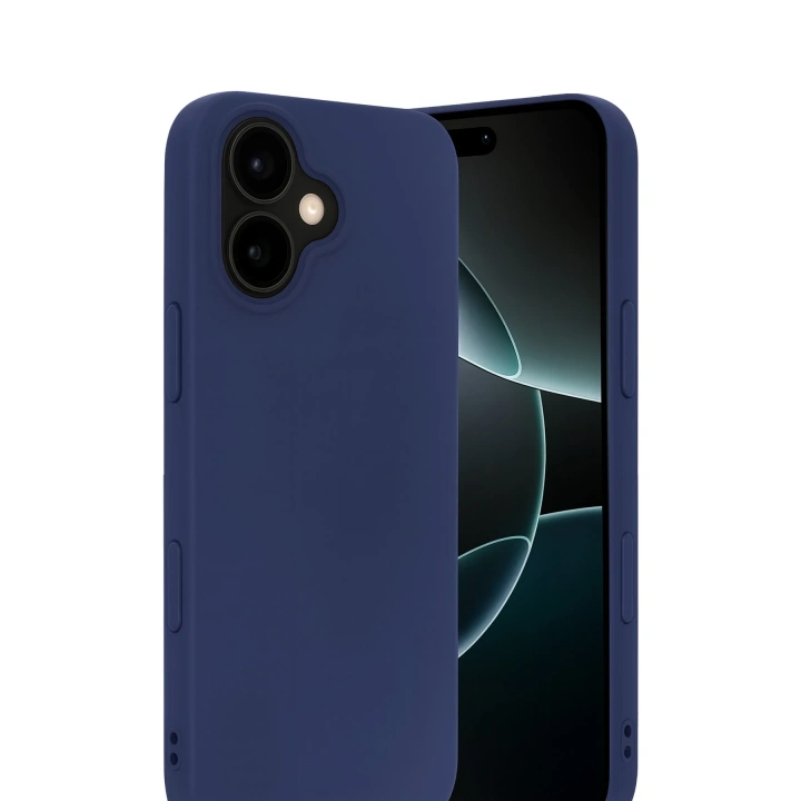 BFS  Apple iPhone 17 Nano içi Kadife Silikon - Lacivert