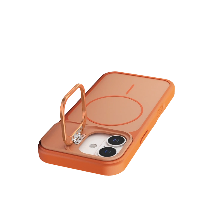 BFS  Apple iPhone 17 Pale Magsafe Standlı Kapak - Turuncu