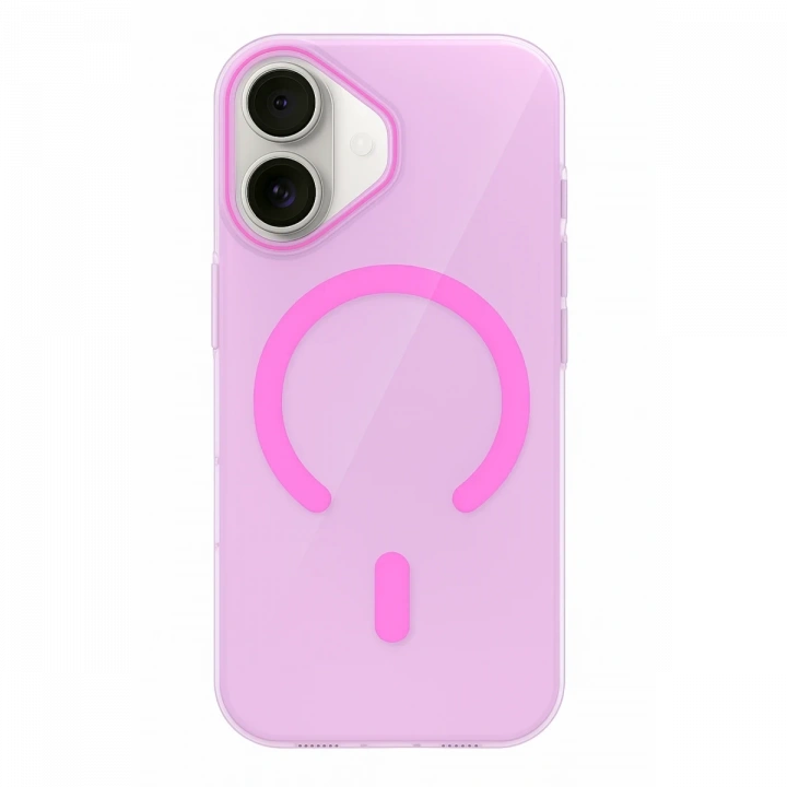 BFS  Apple iPhone 17 PC Blank Magsafe Kapak - Pembe