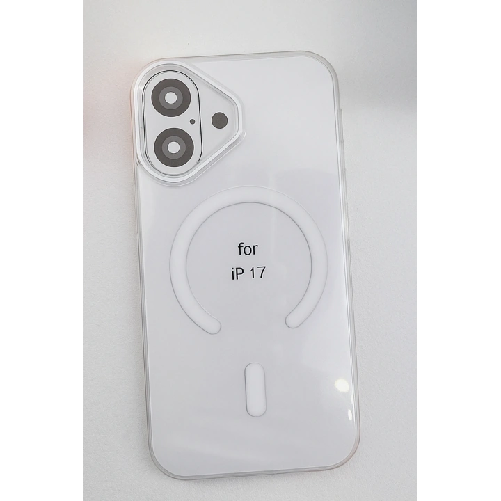 BFS  Apple iPhone 17 PC Blank Magsafe Kapak - Şeffaf