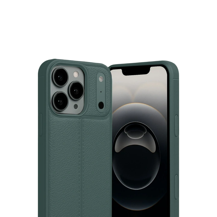 BFS  Apple iPhone 17 Pro Auto Focus Kapak - Koyu Yeşil