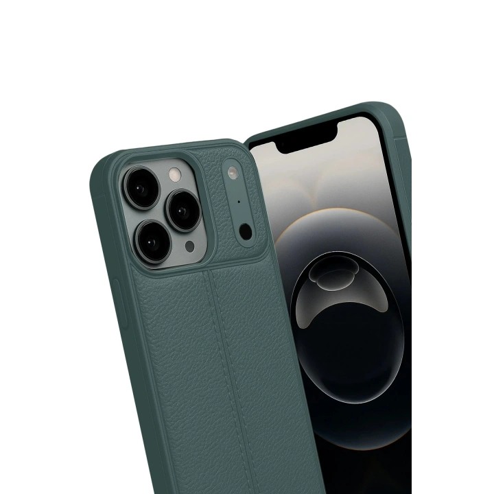BFS Apple iPhone 17 Pro Auto Focus Kapak - Koyu Yeşil