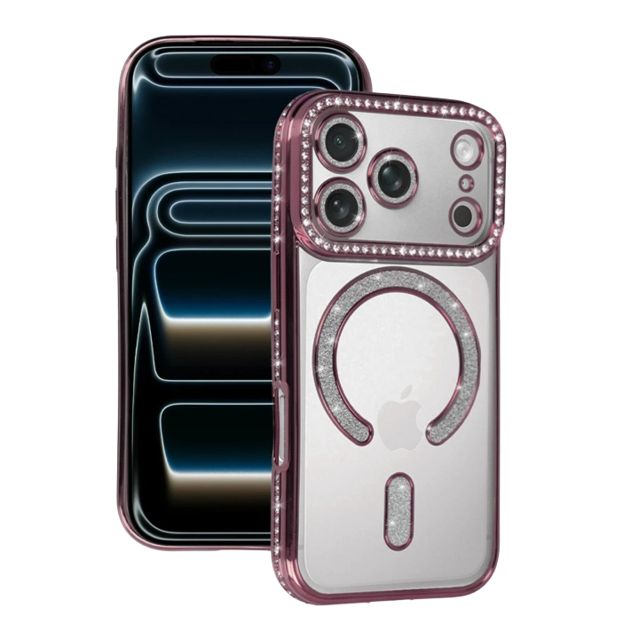 BFS  Apple iPhone 17 Pro Joke Simli Magneticsafe Kılıf - Pembe