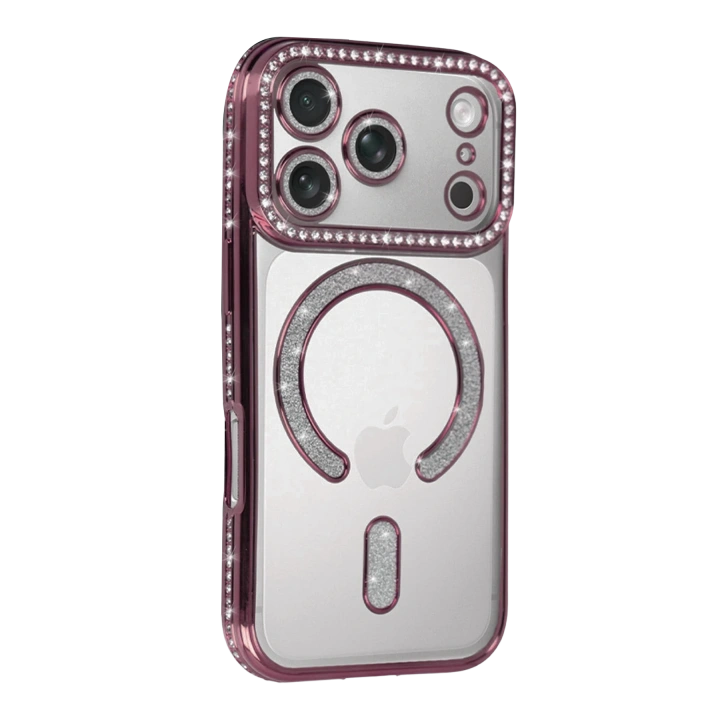 BFS  Apple iPhone 17 Pro Joke Simli Magneticsafe Kılıf - Pembe