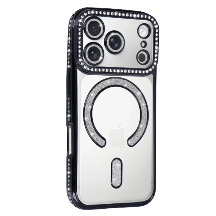 BFS  Apple iPhone 17 Pro Joke Simli Magneticsafe Kılıf - Siyah