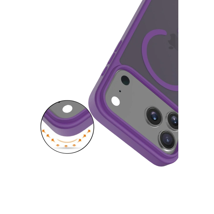 BFS  Apple iPhone 17 Pro Jota Magsafe Kapak - Derin Mor