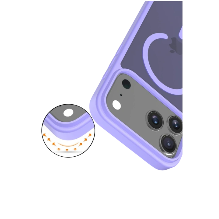 BFS  Apple iPhone 17 Pro Jota Magsafe Kapak - Lila