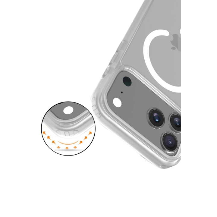 BFS  Apple iPhone 17 Pro Jota Magsafe Kapak - Şeffaf