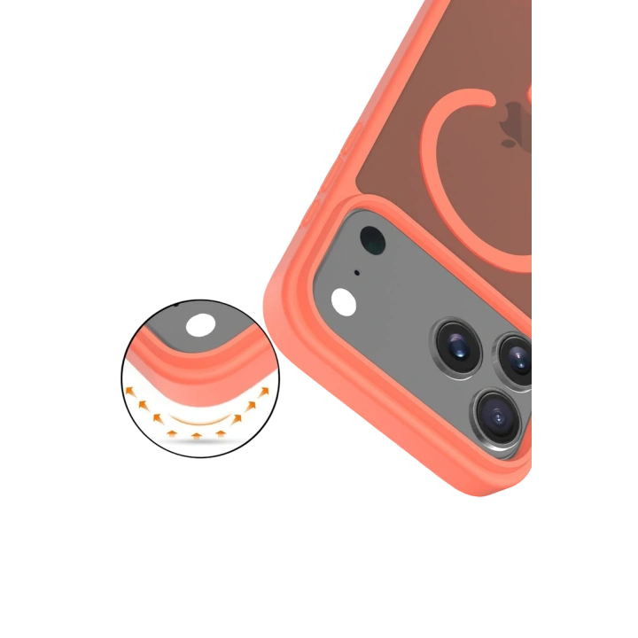 BFS  Apple iPhone 17 Pro Jota Magsafe Kapak - Turuncu