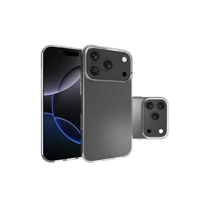 BFS  Apple iPhone 17 Pro Lüx Şeffaf Silikon - Şeffaf