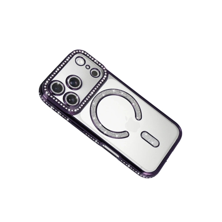 BFS  Apple iPhone 17 Pro Max Joke Simli Magneticsafe Kılıf - Derin Mor