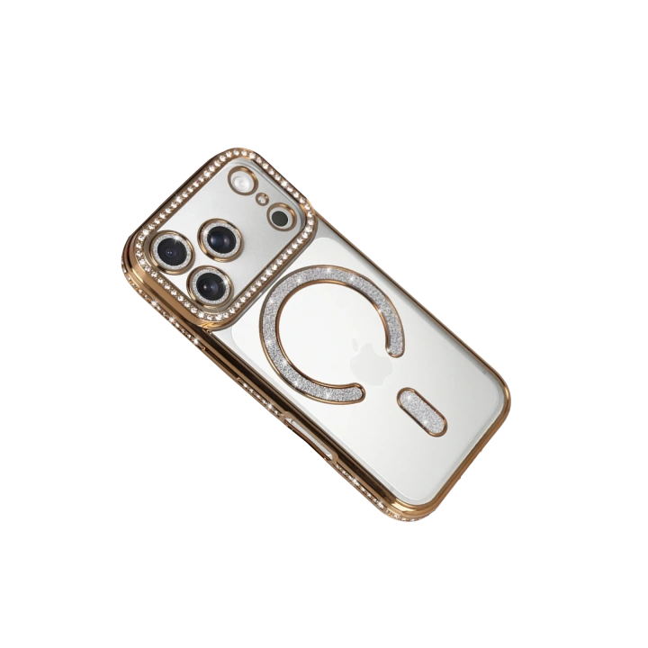 BFS  Apple iPhone 17 Pro Max Joke Simli Magneticsafe Kılıf - Gold