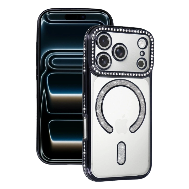 BFS  Apple iPhone 17 Pro Max Joke Simli Magneticsafe Kılıf - Siyah