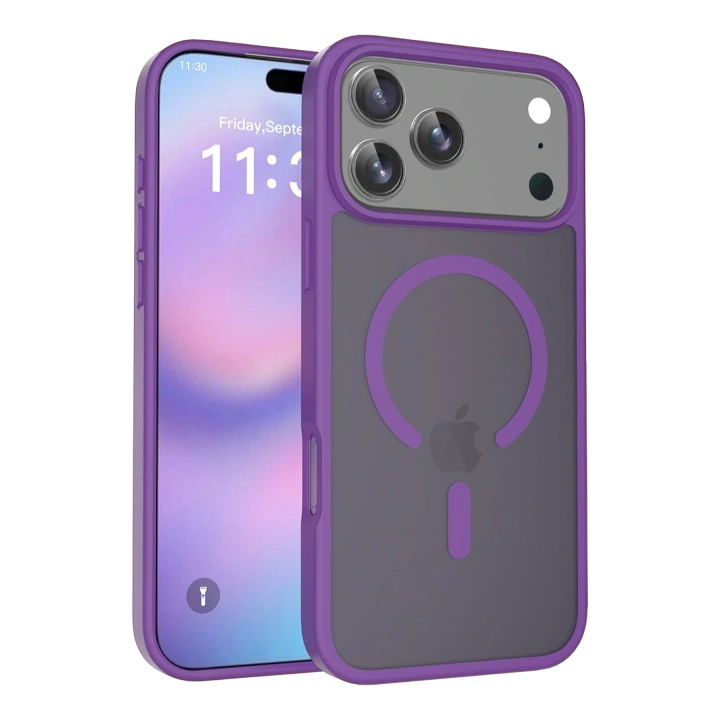 BFS  Apple iPhone 17 Pro Max Jota Magsafe Kapak - Derin Mor