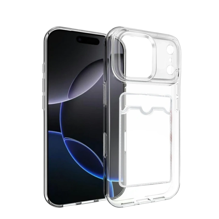 BFS  Apple iPhone 17 Pro Max Kart Şeffaf Silikon - Şeffaf