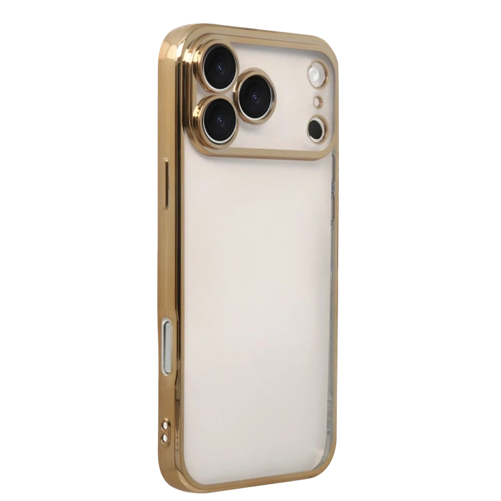 BFS  Apple iPhone 17 Pro Max  Lensli Silikon - Gold