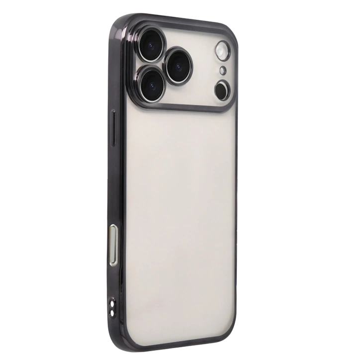 BFS  Apple iPhone 17 Pro Max  Lensli Silikon - Siyah