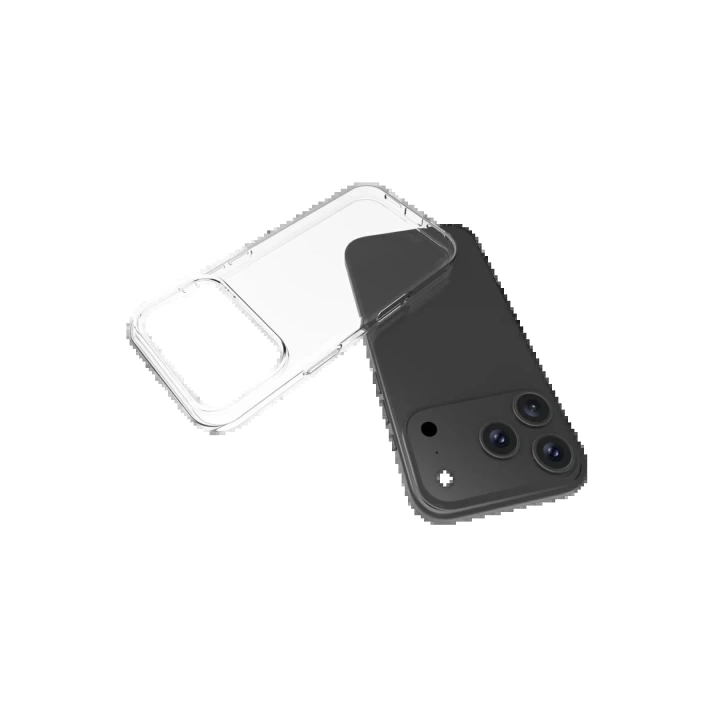 BFS Apple iPhone 17 Pro Max Lüx Şeffaf Silikon - Şeffaf