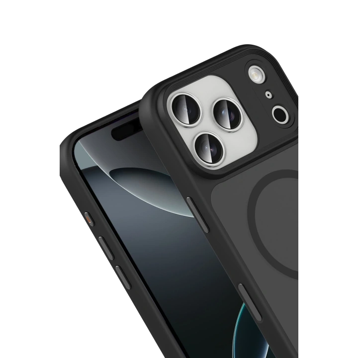 BFS  Apple iPhone 17 Pro Max Megane Magsafe Kapak - Siyah