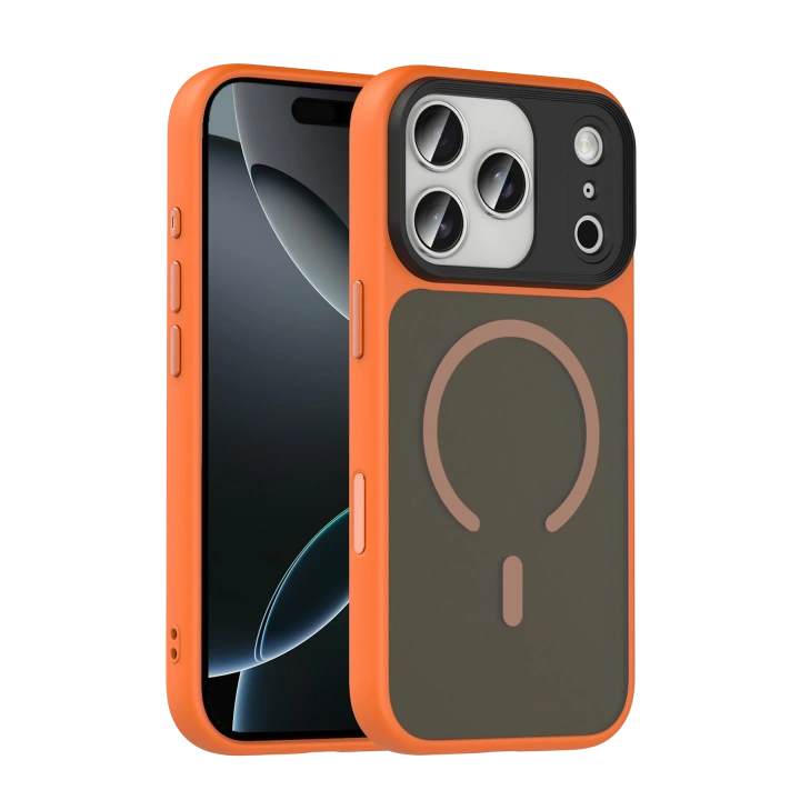 BFS  Apple iPhone 17 Pro Max Megane Magsafe Kapak - Turuncu