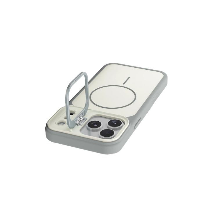 BFS  Apple iPhone 17 Pro Max Pale Magsafe Standlı Kapak - Beyaz