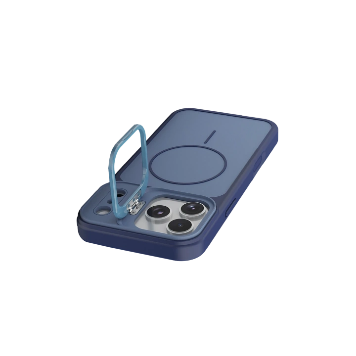 BFS  Apple iPhone 17 Pro Max Pale Magsafe Standlı Kapak - Mavi