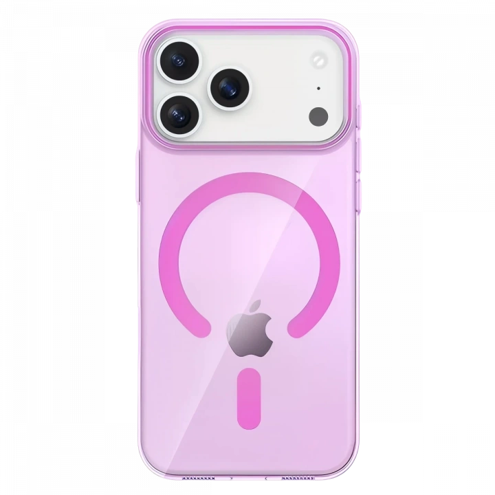 BFS  Apple iPhone 17 Pro Max PC Blank Magsafe Kapak - Pembe