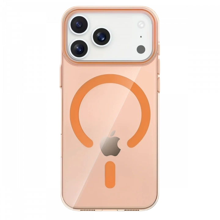 BFS  Apple iPhone 17 Pro Max PC Blank Magsafe Kapak - Turuncu