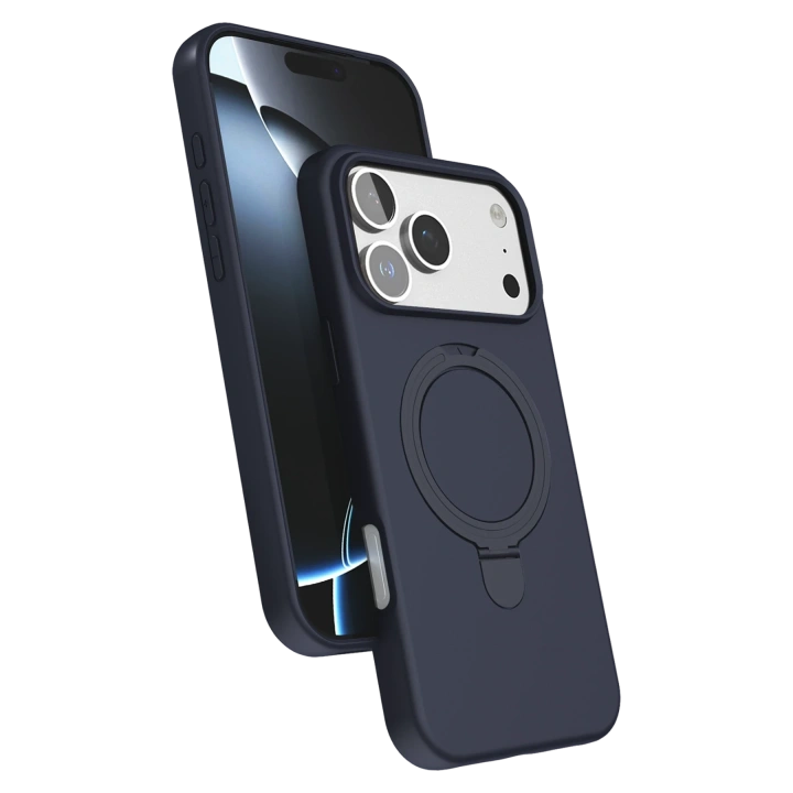 BFS  Apple iPhone 17 Pro Max Regal Magsafe Standlı Kapak - Lacivert