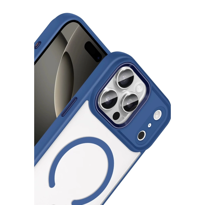 BFS Apple iPhone 17 Pro Max Terea Magsafe Kapak - Lacivert